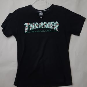 Black Thrasher Rose T Shirt